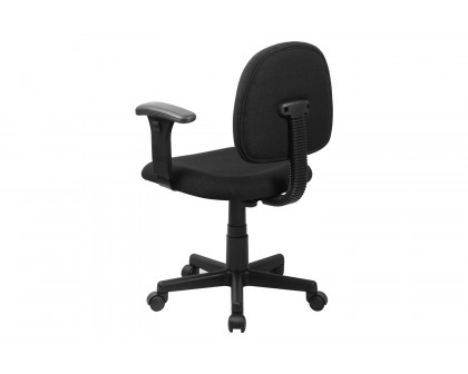 BLNK Wayne Fabric Mid-Back Swivel Task Office Chair - with Adjustable Arms