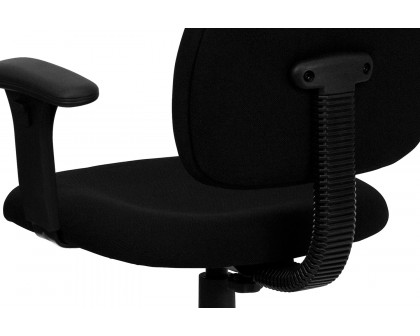 BLNK Wayne Fabric Mid-Back Swivel Task Office Chair - with Adjustable Arms