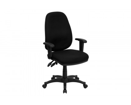 BLNK - Rochelle Fabric High-Back Executive Swivel Ergonomic Office Chair with Adjustable Arms