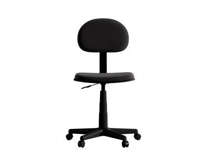 BLNK Harry Low-Back Adjustable Student Swivel Task Office Chair with Padded Mesh Seat and Back - Black