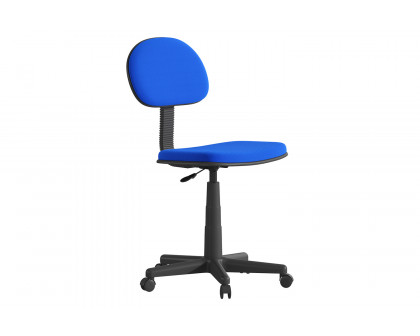 BLNK Harry Low-Back Adjustable Student Swivel Task Office Chair with Padded Mesh Seat and Back - Royal Blue