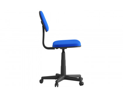 BLNK Harry Low-Back Adjustable Student Swivel Task Office Chair with Padded Mesh Seat and Back - Royal Blue