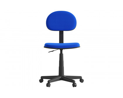 BLNK Harry Low-Back Adjustable Student Swivel Task Office Chair with Padded Mesh Seat and Back - Royal Blue