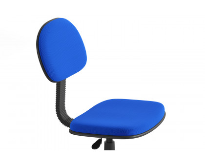 BLNK Harry Low-Back Adjustable Student Swivel Task Office Chair with Padded Mesh Seat and Back - Royal Blue