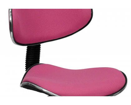 BLNK Whitney Fabric Whitney Swivel Ergonomic Task Office Chair - Pink