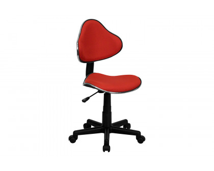 BLNK Whitney Fabric Whitney Swivel Ergonomic Task Office Chair - Red