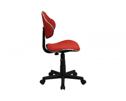 BLNK Whitney Fabric Whitney Swivel Ergonomic Task Office Chair - Red