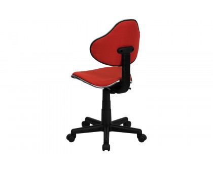 BLNK Whitney Fabric Whitney Swivel Ergonomic Task Office Chair - Red