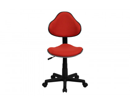 BLNK Whitney Fabric Whitney Swivel Ergonomic Task Office Chair - Red