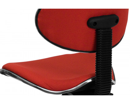 BLNK Whitney Fabric Whitney Swivel Ergonomic Task Office Chair - Red