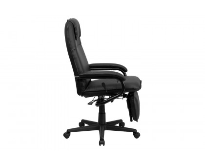 BLNK Robert LeatherSoft High-Back Executive Reclining Ergonomic Swivel Office Chair with Arms - Black