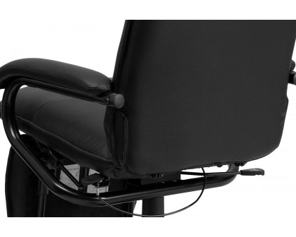 BLNK Robert LeatherSoft High-Back Executive Reclining Ergonomic Swivel Office Chair with Arms - Black