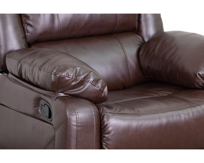 BLNK Harmony Series LeatherSoft Recliner - Brown