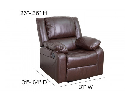 BLNK Harmony Series LeatherSoft Recliner - Brown