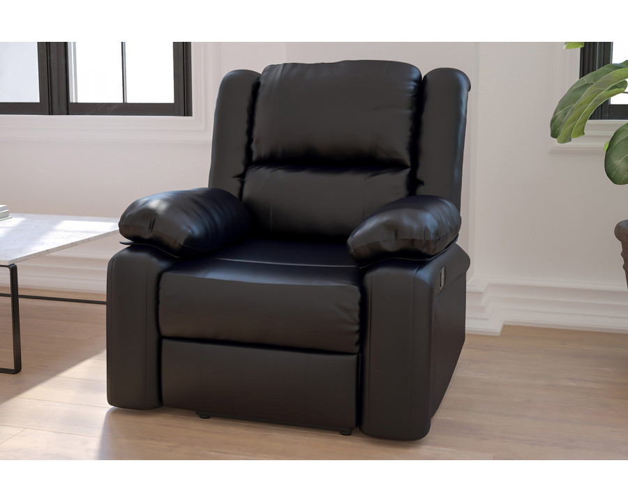 BLNK Harmony Series LeatherSoft Recliner - Black