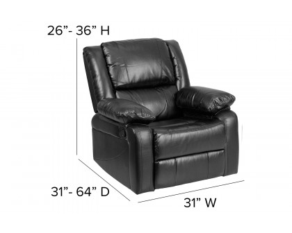 BLNK Harmony Series LeatherSoft Recliner - Black