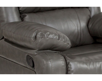 BLNK Harmony Series LeatherSoft Recliner - Gray