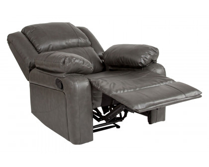 BLNK Harmony Series LeatherSoft Recliner - Gray