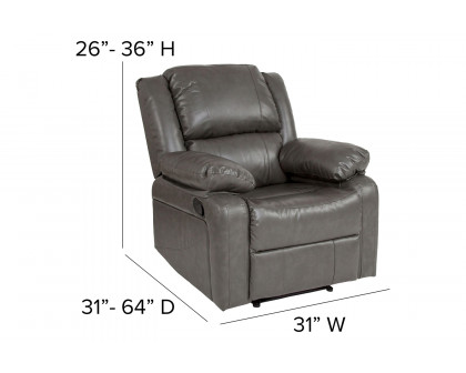 BLNK Harmony Series LeatherSoft Recliner - Gray