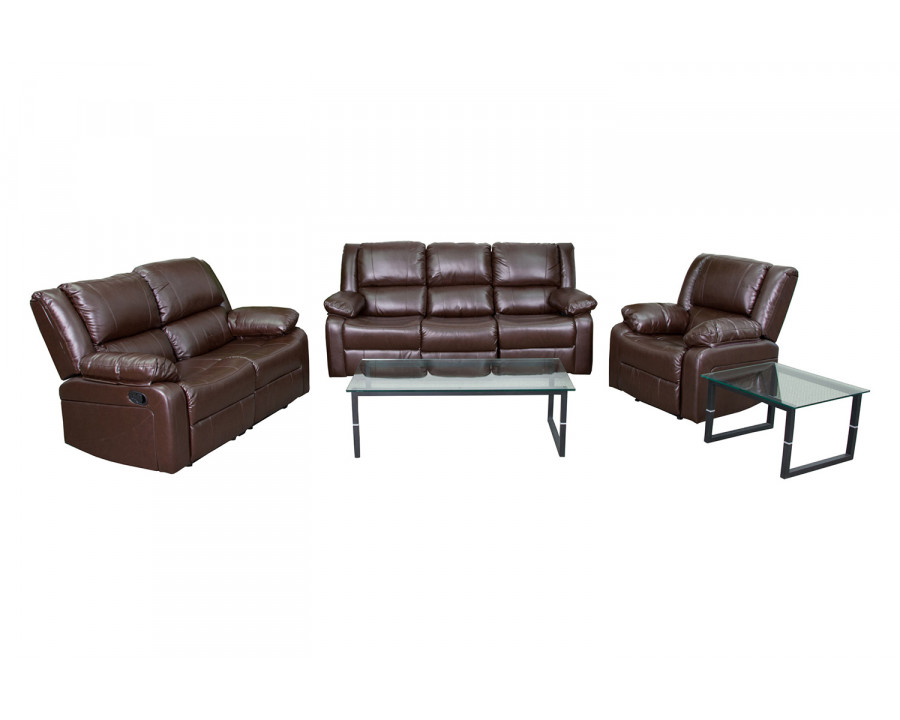 BLNK Harmony Series LeatherSoft Reclining Sofa Set