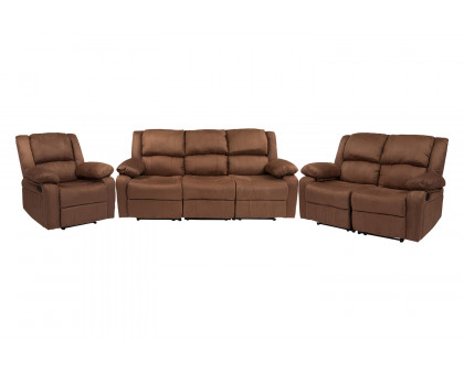 BLNK - Harmony Series Microfiber Reclining Sofa Set