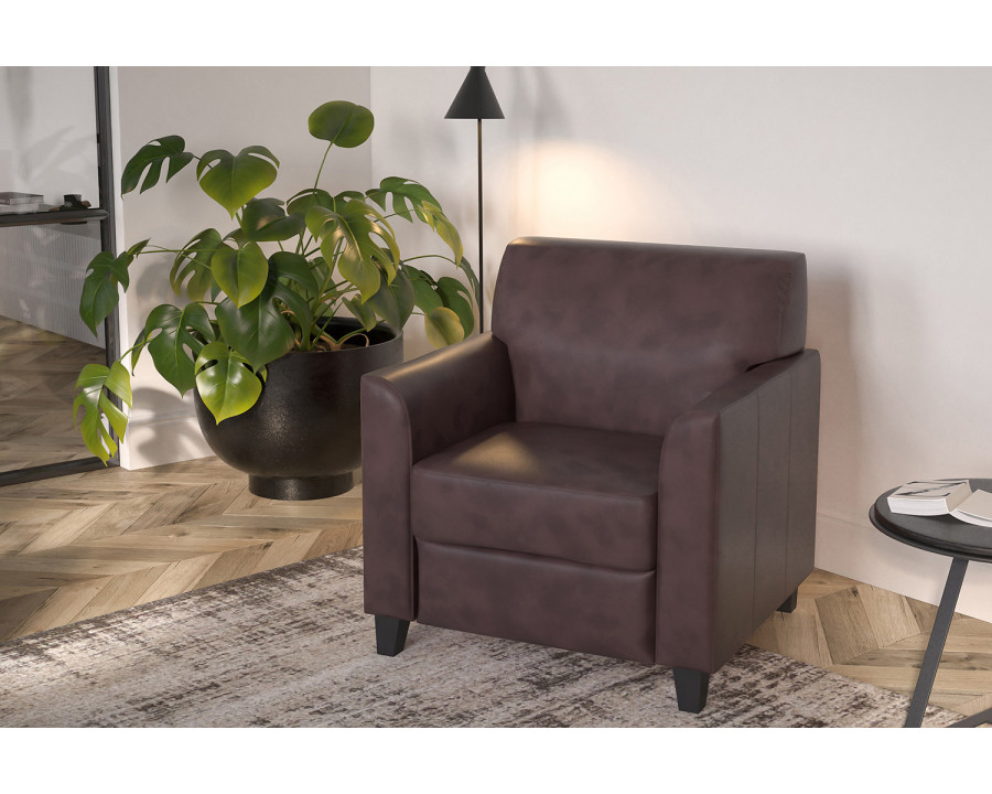 BLNK HERCULES Diplomat Series LeatherSoft Chair - Brown