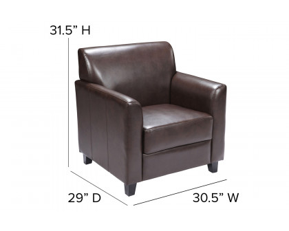 BLNK HERCULES Diplomat Series LeatherSoft Chair - Brown