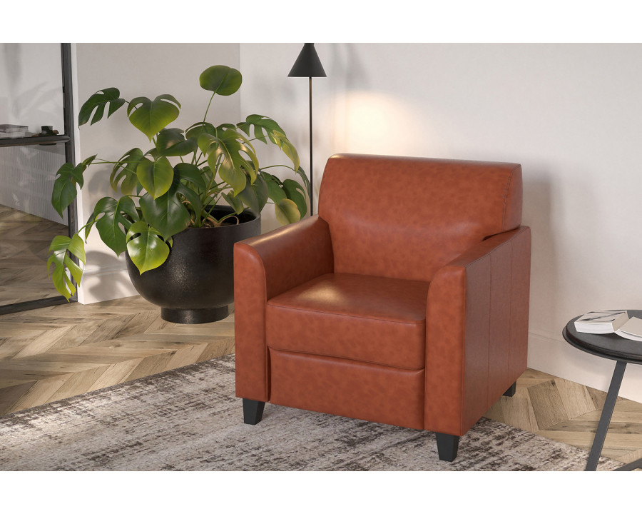 BLNK HERCULES Diplomat Series LeatherSoft Chair - Cognac