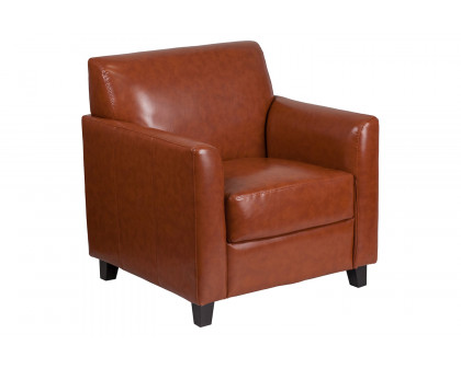 BLNK HERCULES Diplomat Series LeatherSoft Chair - Cognac