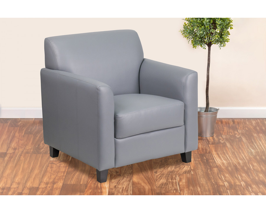 BLNK HERCULES Diplomat Series LeatherSoft Chair - Gray