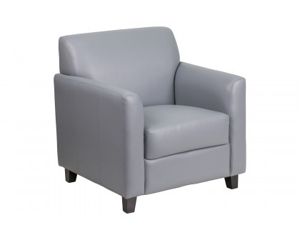 BLNK HERCULES Diplomat Series LeatherSoft Chair - Gray