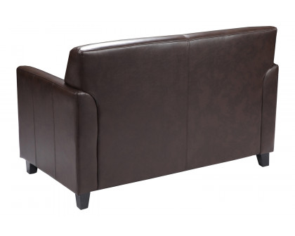 BLNK HERCULES Diplomat Series LeatherSoft Loveseat - Brown