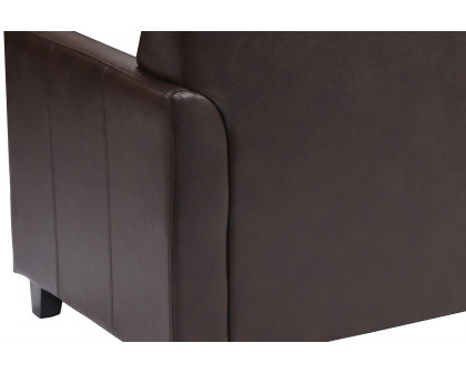 BLNK HERCULES Diplomat Series LeatherSoft Loveseat - Brown