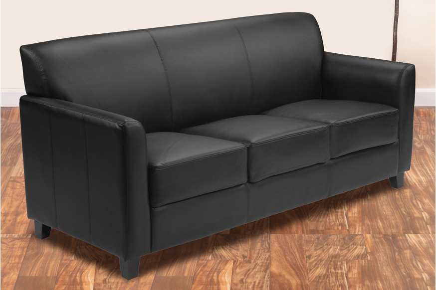 BLNK™ HERCULES Diplomat Series LeatherSoft Sofa - Black