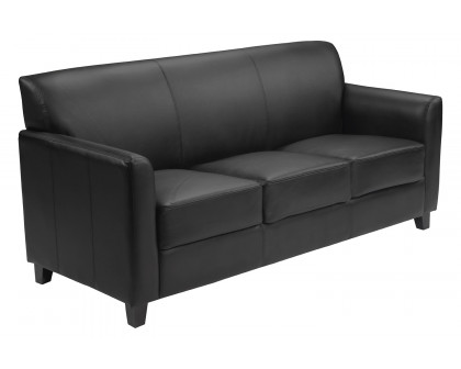 BLNK™ HERCULES Diplomat Series LeatherSoft Sofa - Black