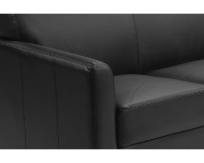 BLNK™ HERCULES Diplomat Series LeatherSoft Sofa - Black