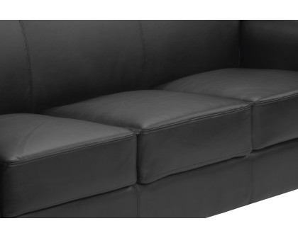 BLNK™ HERCULES Diplomat Series LeatherSoft Sofa - Black