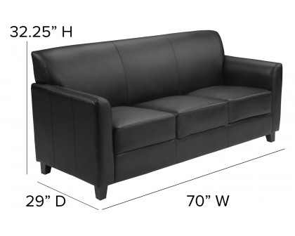 BLNK™ HERCULES Diplomat Series LeatherSoft Sofa - Black