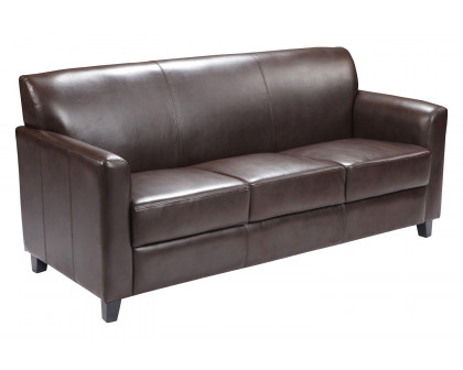 BLNK HERCULES Diplomat Series LeatherSoft Sofa - Brown