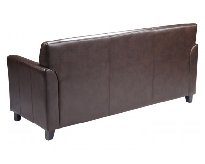 BLNK HERCULES Diplomat Series LeatherSoft Sofa - Brown