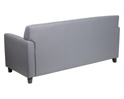 BLNK HERCULES Diplomat Series LeatherSoft Sofa - Gray