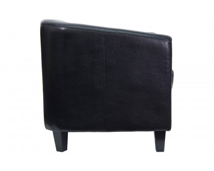 BLNK Katie LeatherSoft Lounge Chair - Black