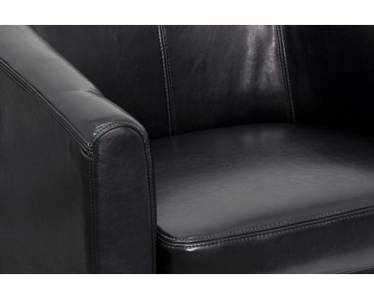 BLNK Katie LeatherSoft Lounge Chair - Black