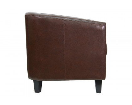 BLNK Katie LeatherSoft Lounge Chair - Brown