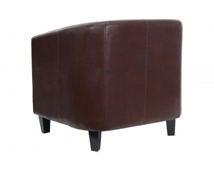 BLNK Katie LeatherSoft Lounge Chair - Brown