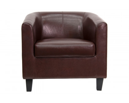 BLNK Katie LeatherSoft Lounge Chair - Brown