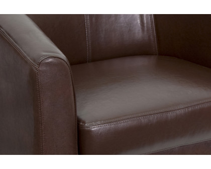 BLNK Katie LeatherSoft Lounge Chair - Brown