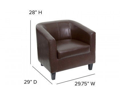 BLNK Katie LeatherSoft Lounge Chair - Brown