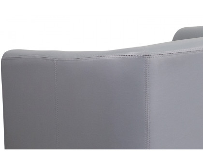 BLNK Katie LeatherSoft Lounge Chair - Gray