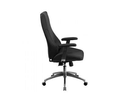 BLNK - Hansel LeatherSoft High-Back Smooth Upholstered Executive Swivel Office Chair with Arms